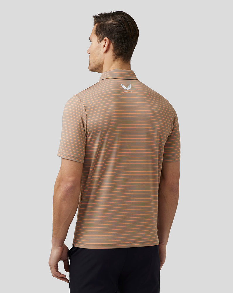 Castore Golf Yarn Dye Stripe Polo Clay | PCNTR8097