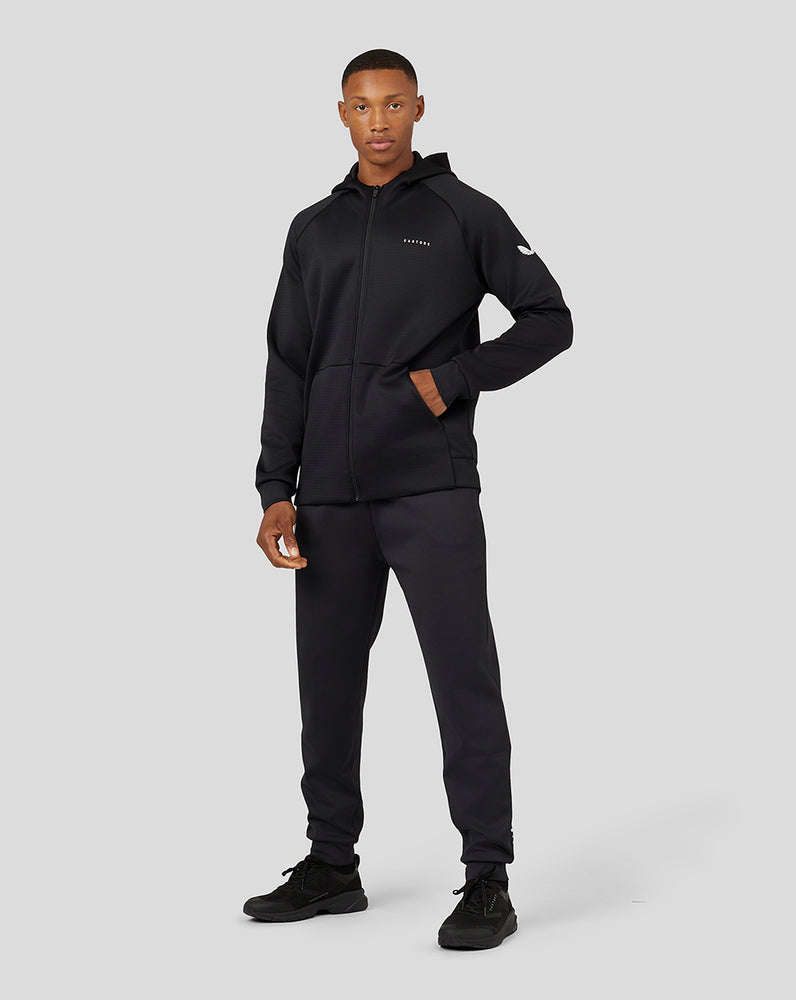 Castore Long Sleeve Aeroscuba Zip-Through Hoodie Black | WZCYJ0642