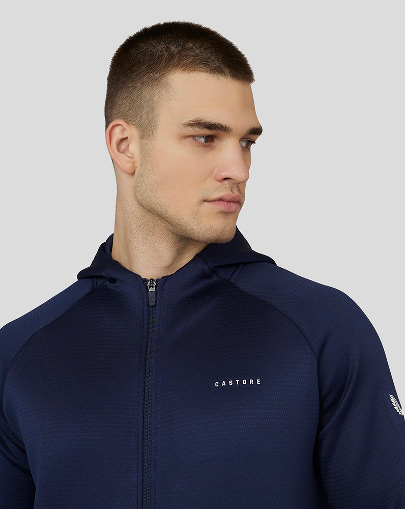 Castore Long Sleeve Aeroscuba Zip-Through Hoodie Navy | NIBCA2730