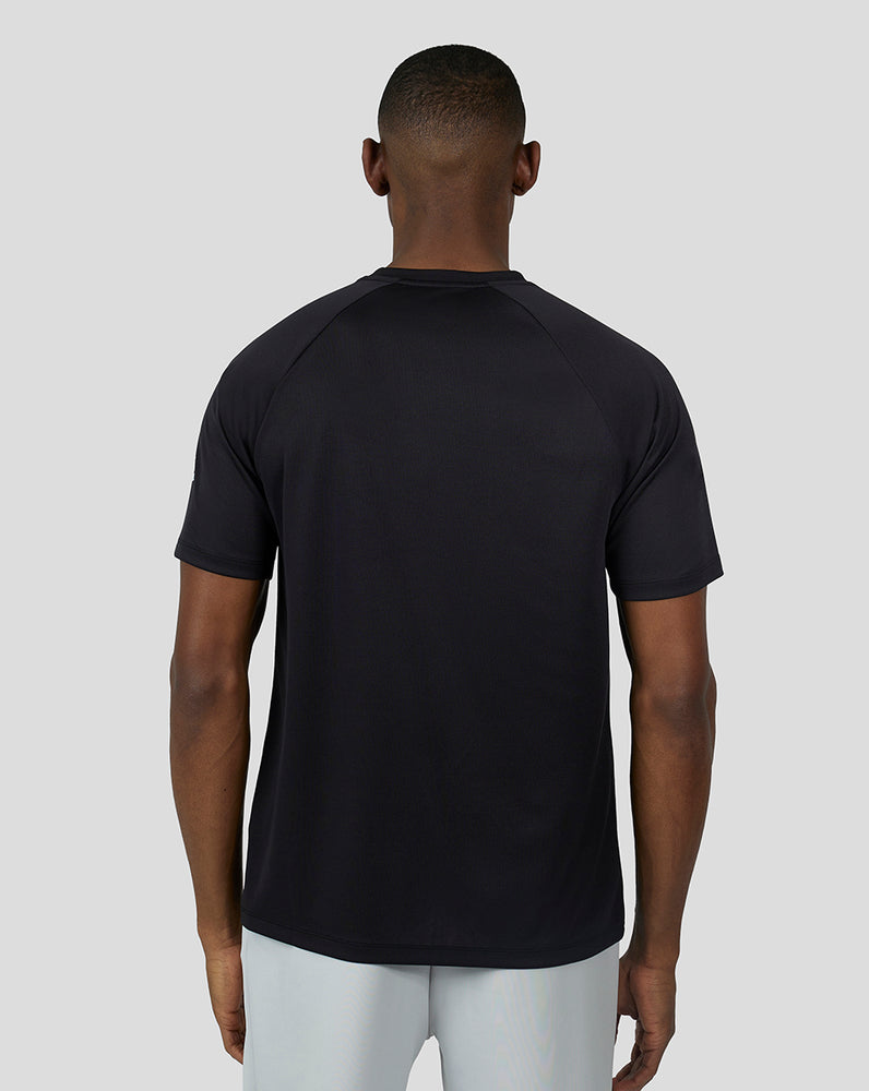 Castore Short Sleeve Raglan T-Shirt Black | VAIXL1240