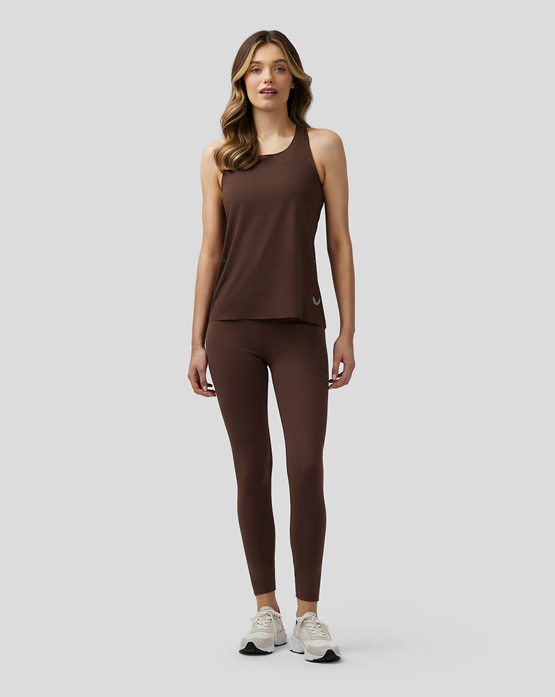 Castore Zone Breathable Performance Tank Brown | LZAPK5349