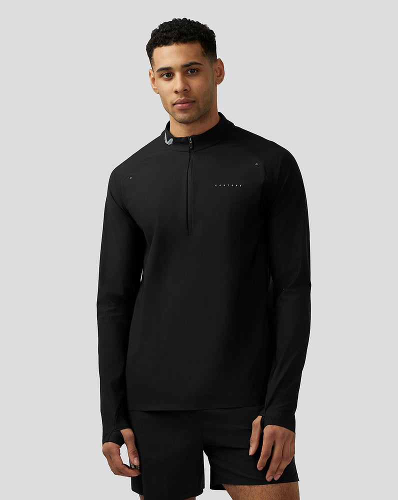 Castore Zone Ventilation Quarter Zip Black | RYEMB5283