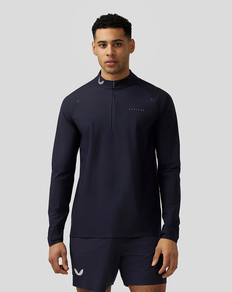 Castore Zone Ventilation Quarter Zip Midnight Navy | ITBKH2958