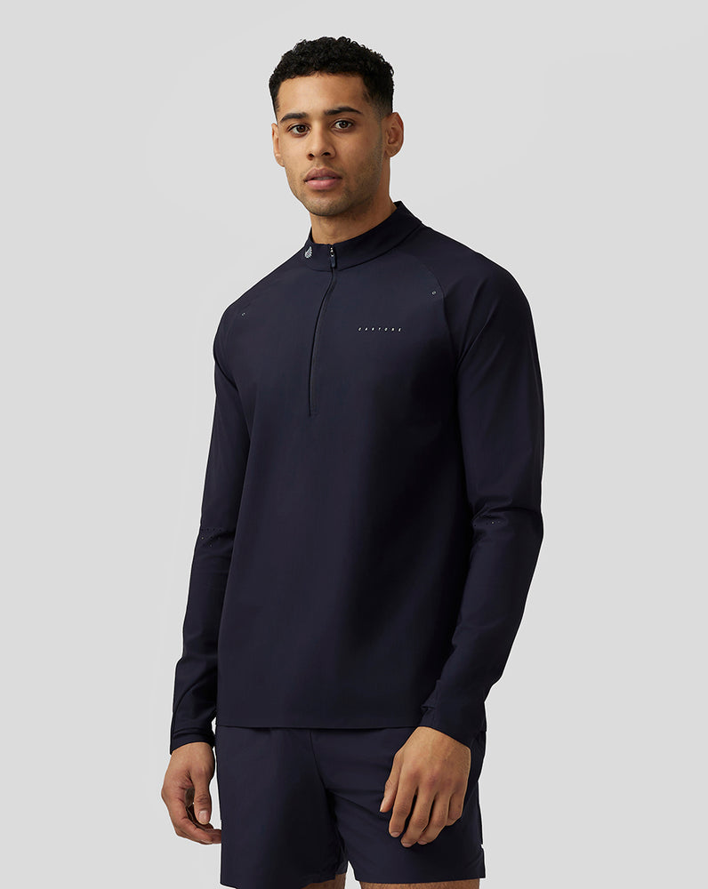 Castore Zone Ventilation Quarter Zip Midnight Navy | ITBKH2958