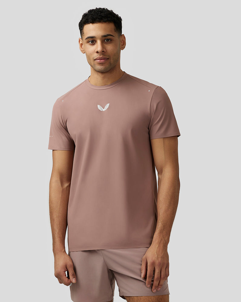 Castore Zone Ventilation Training T-Shirt Peach Clay | GWRAZ2731